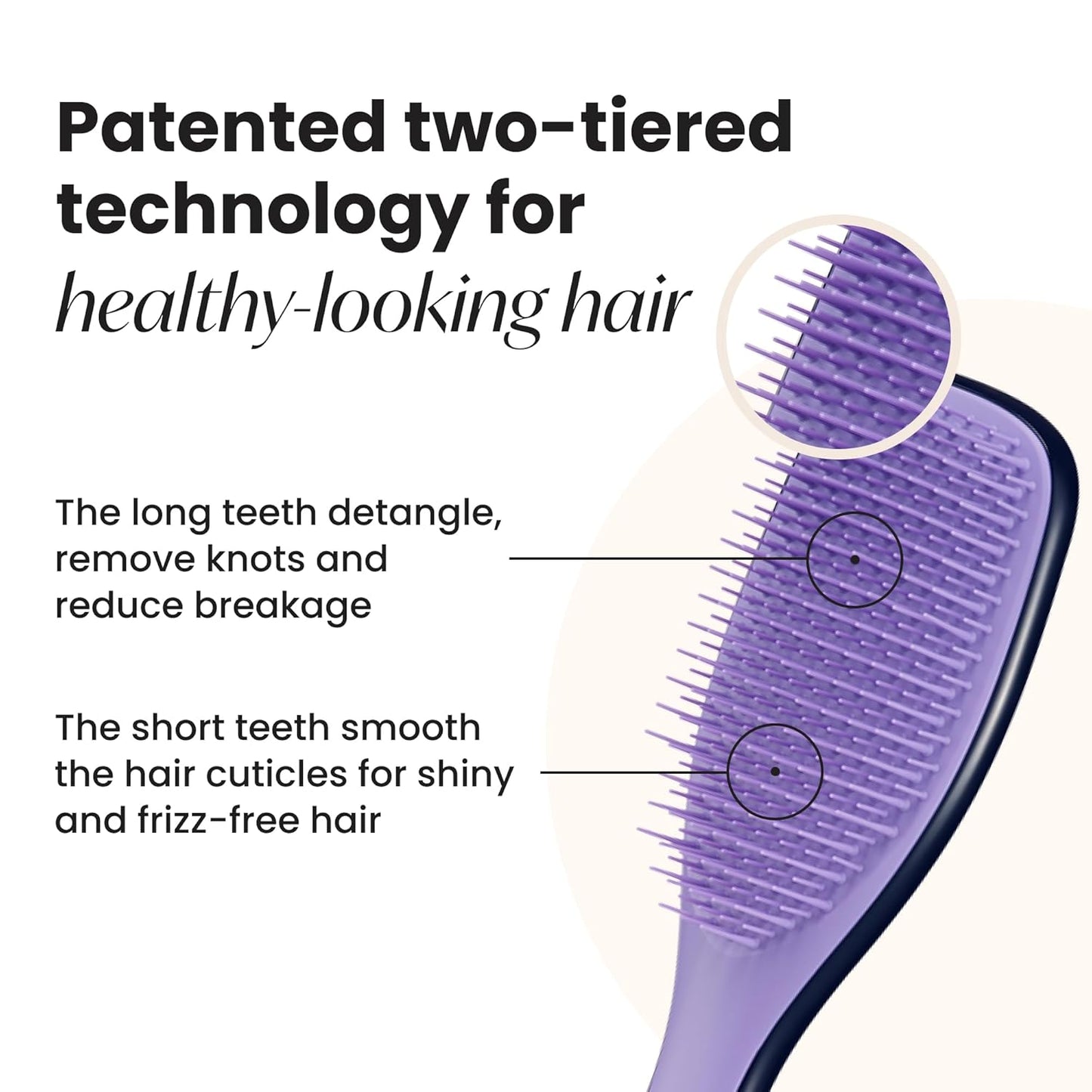 Zodiac Ultimate Detangler Hairbrush - Eliminates Knots & Reduces Breakage for All Hair Types | Aquarius