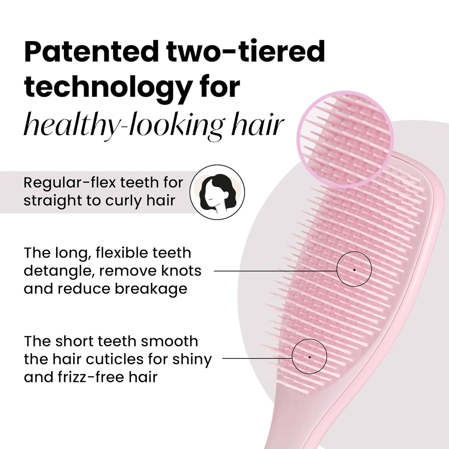 Tangle Teezer Hair Detangler Spray & Ultimate Detangler Brush Duo - Sulfate-Free Spray & Millennial Pink for All Hair Types