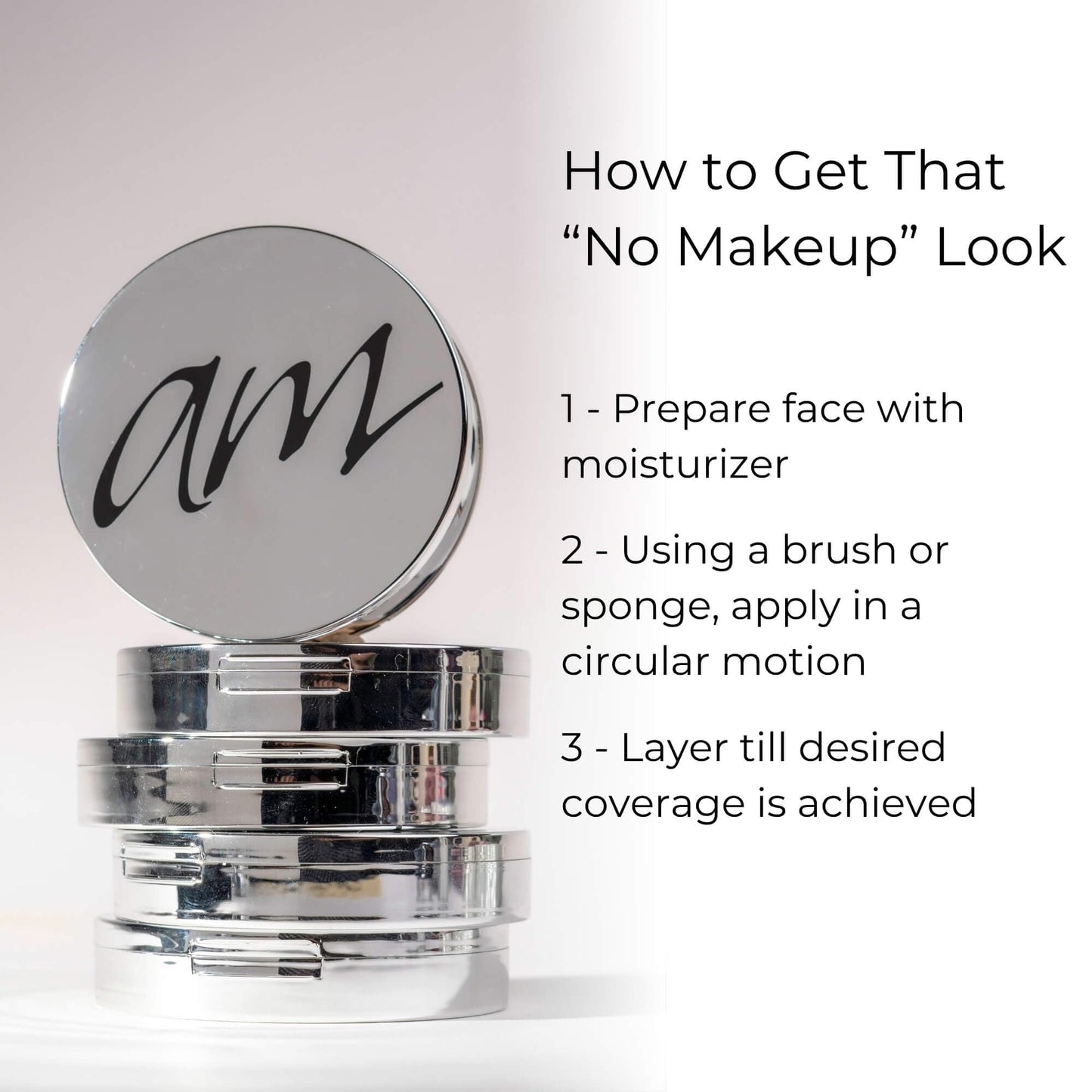 Advanced Mineral Makeup 4-in-1 Pressed Foundation Powder with Natural SPF, Concealer & Finishing for Medium to Full Coverage Foundation, Mineral-Based (Eva, 0.35 oz)