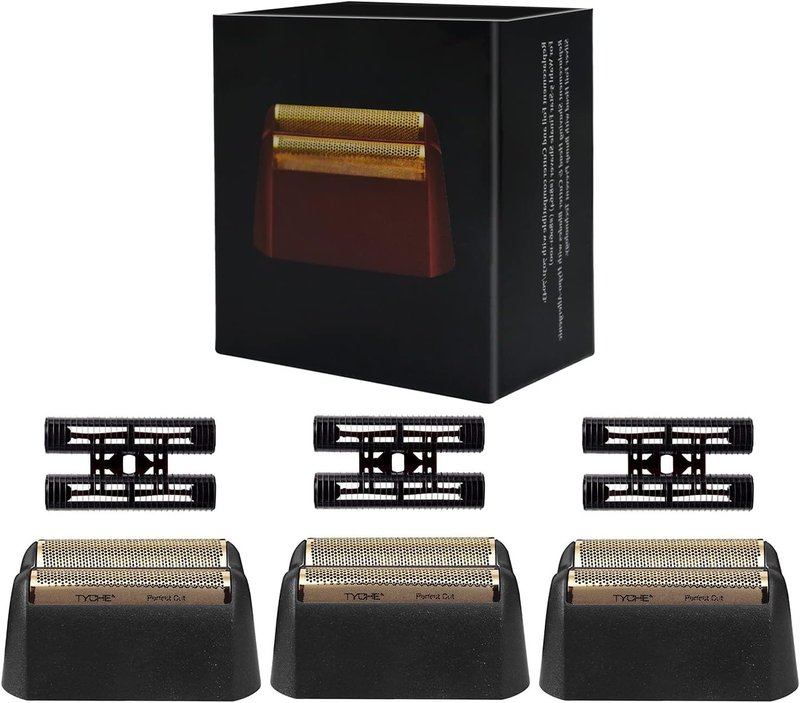 Professional 5 Star Finale Shaver Replacement Foil & Cutter Assembly - Compatible with Wahl 7031-100/7043-100 | Black 3-Pack