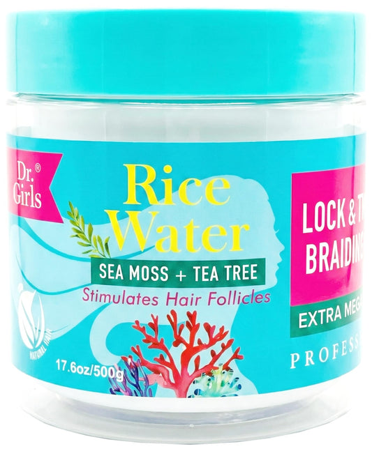R&B Collection Dr. Girls Braiding conditioning Gel / 24 Hour Hold/Extra Mega Hold/17.6oz (Sea Moss+ Tea Tree)