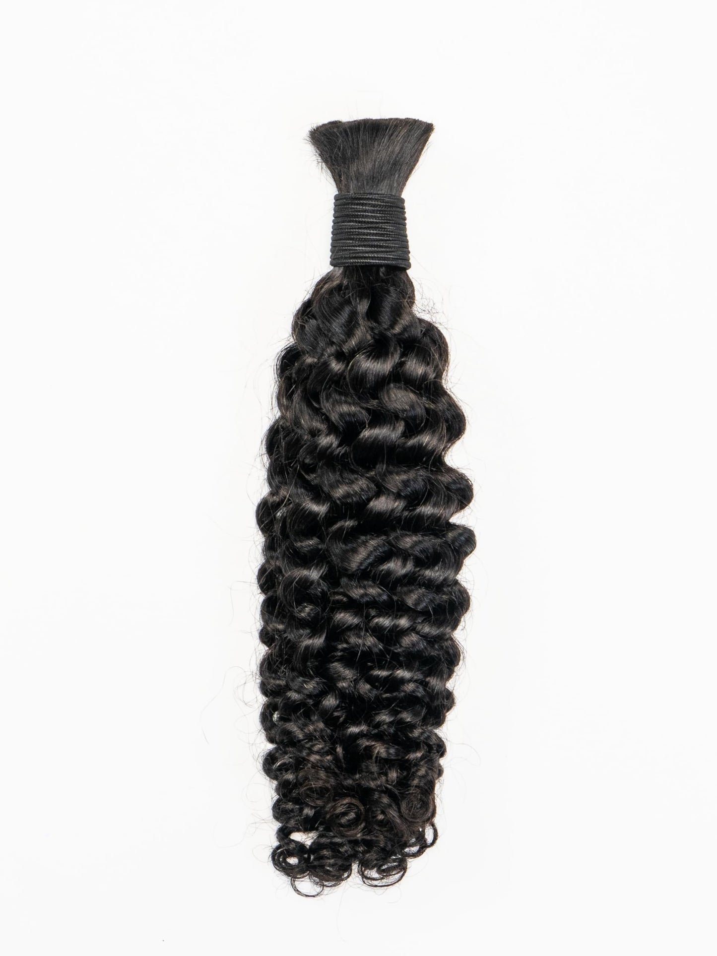 Linkmai Boho Knotless Braiding Hair Extension – 100% Pure Human Hair, Single Bundle, 100g, Natural Texture, Soft and Lightweight for DIY Bohemian Styles, Natural Black (18INCH)
