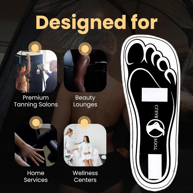 Disposable Spray Tan Feet Pads - 150 Pairs (300 Feet) for Easy Application | Deluxe Hygienic Solution for Salons & Home Use