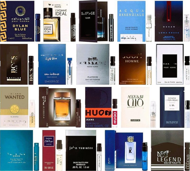 Travel Cologne Set for Men – 12 Mini Fragrance Samples, Portable Vials for Travel, Gym & Everyday Use