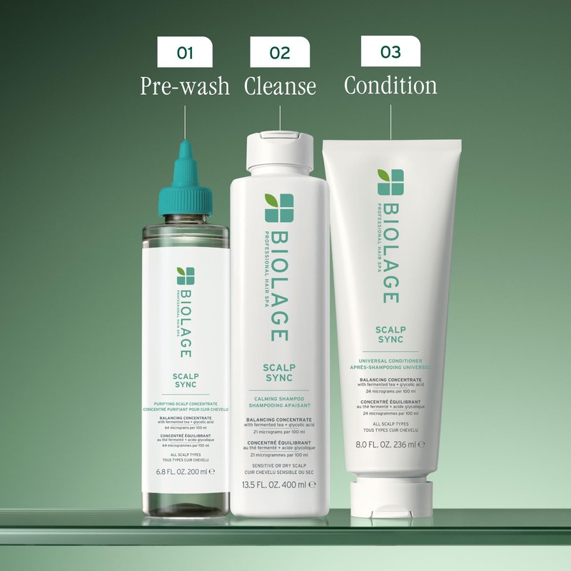 Biolage Scalp Sync Universal Conditioner - Nourishing & Hydrating for All Scalp Types, Lightweight Moisturizing & Conditioning, Fermented Tea Blend & Glycolic Acid, Vegan & Paraben-Free, 33.8 Fl Oz
