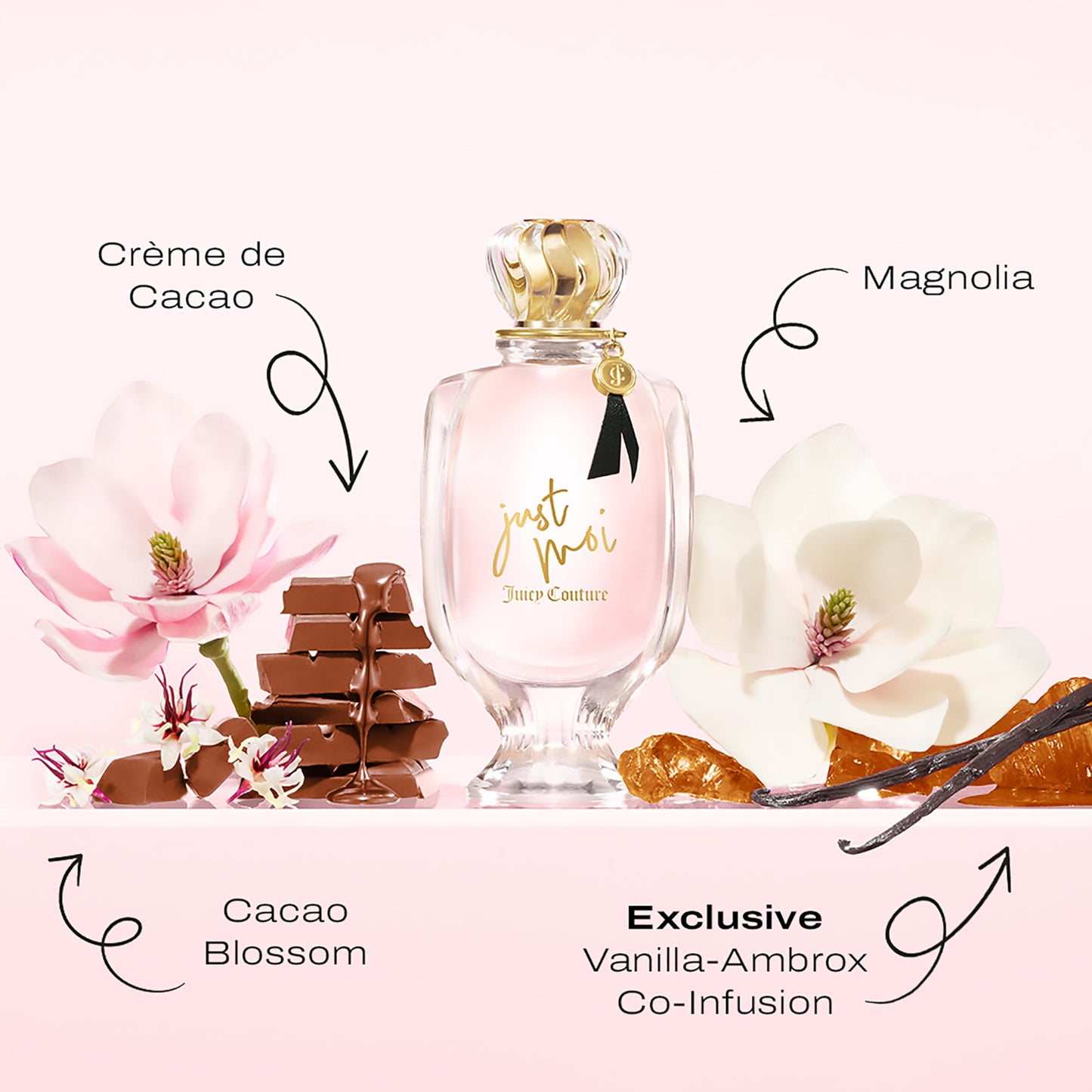 Juicy Couture Just Moi Women's Perfume - Amber Vanilla Eau de Parfum - Sweet & Confident Fragrance for Day to Evening Wear - Long-Lasting, 3.4 fl oz