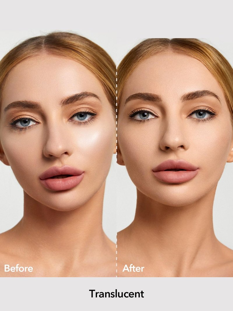 SHEGLAM Baked Glow Setting Powder Oil Control Loose Face Powder Translucent Pore-Less Flawless Smooths Fine Lines Glowy Powder - Translucent