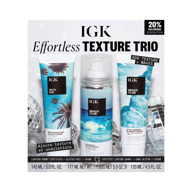 IGK Effortless Texture Trio Kit
