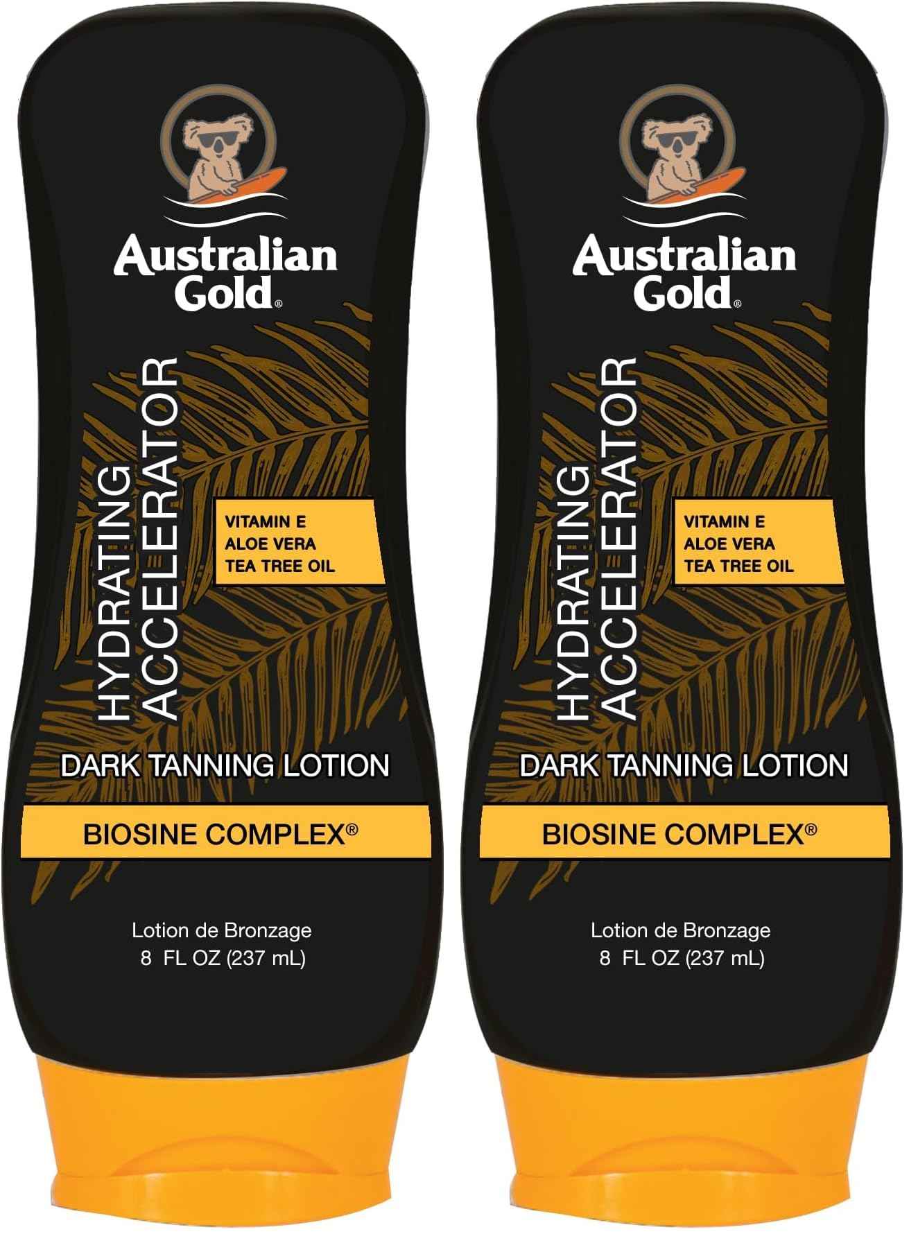 Australian Gold Dark Tanning Accelerator Lotion, 2020 Formula, 8 Fluid Ounce, Classic Cocoa Dreams (Pack of 2)