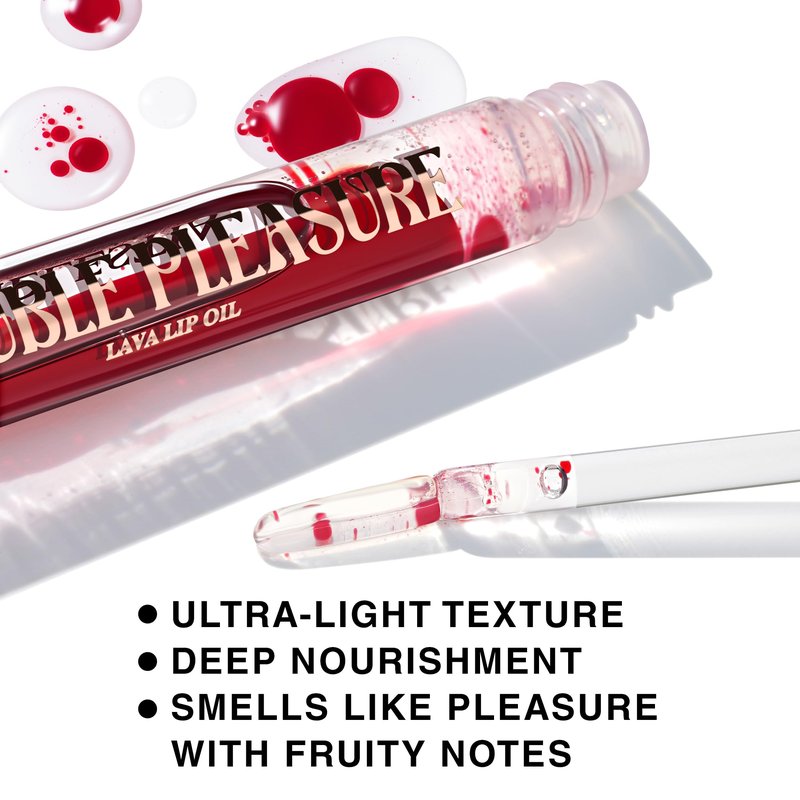 SELESTIA BEAUTY Hydrating Lip Oil – Double Pleasure – Moisturizing & Softening Lip Glow Oil with Silicone Applicator, 0.14 oz (Adrenaline Shot)