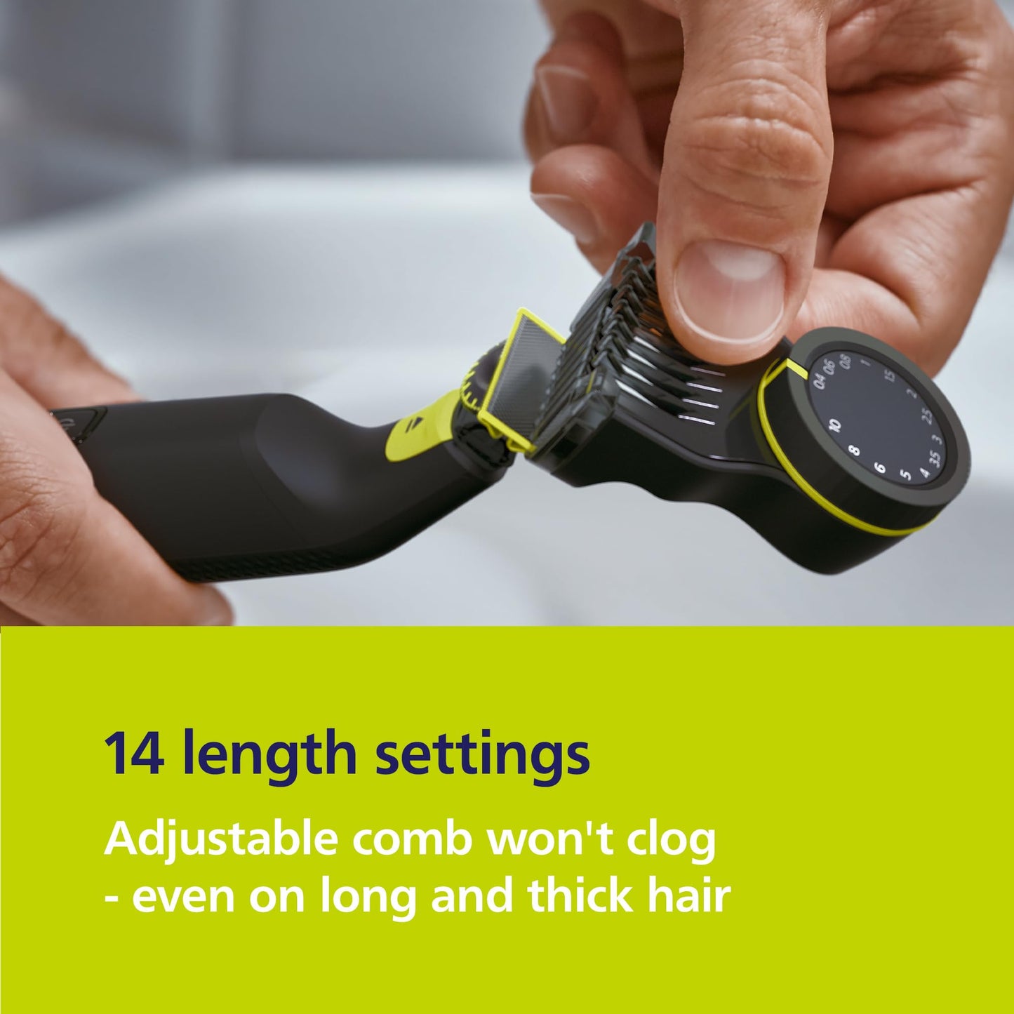Norelco Philips OneBlade Pro Face+Body Travel Kit Bundle - Philips OneBlade Pro 360 Face+Body Hybrid Electric Trimmer/Shaver, QP6542/70 +Travel Case, QP401/90
