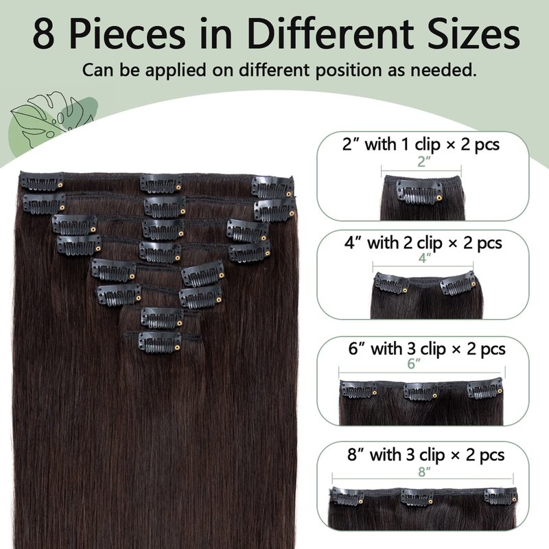 S-noilite Clip in Hair Extensions Human Hair Balayage Standard Weft Short Blonde Hair 100% Real Human Hair 8 Pieces 18 Clips Straight 10"-75g (#4/27 Medium Brown/Dark Blonde)