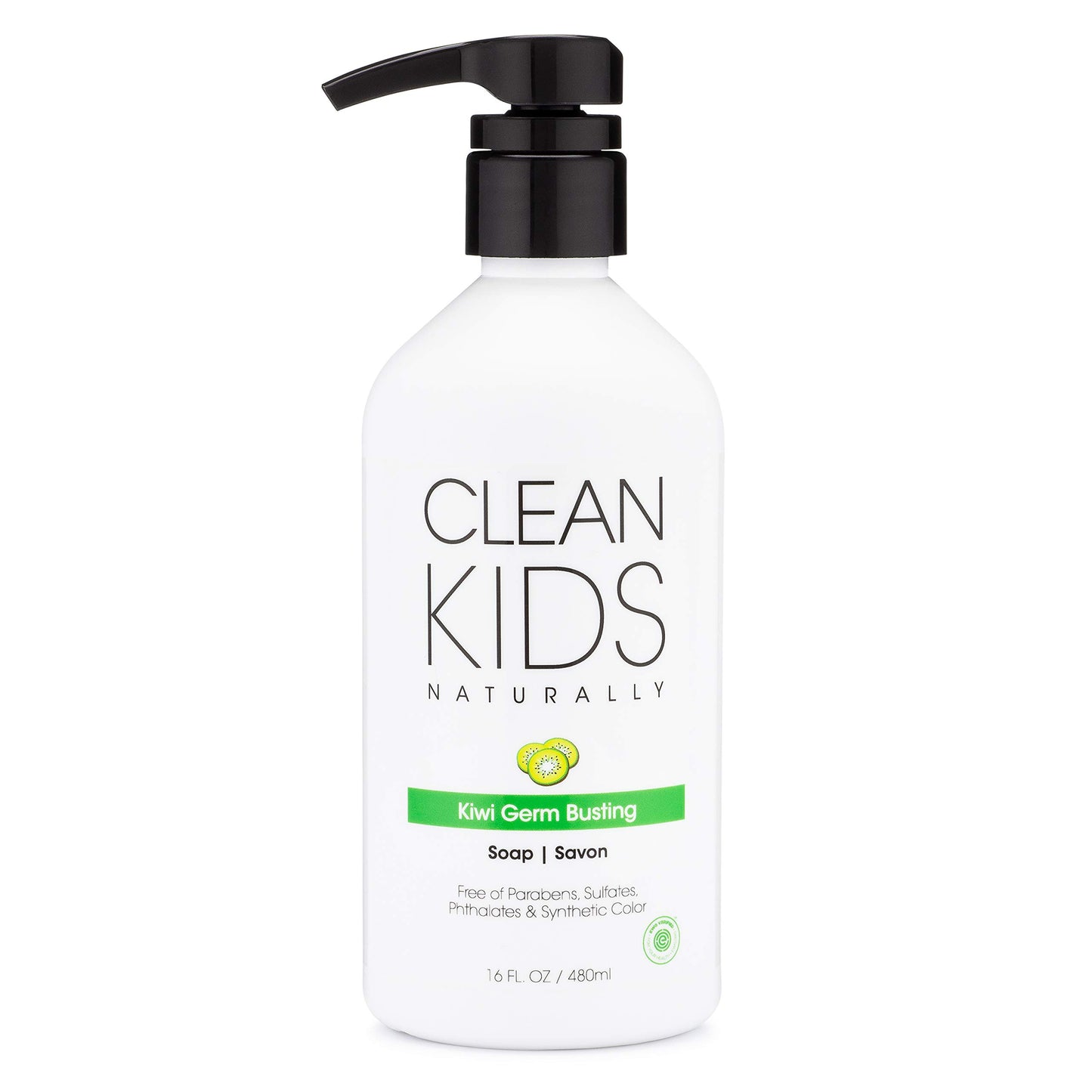 Gabriel Cosmetics Clean Kids Naturally Kiwi Soap, 16 oz, EWG Verified (1)
