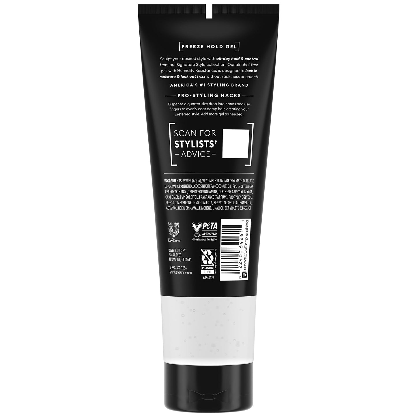 TRESemme Hair Gel, Mega Control 4-Pack, 24H Frizz Control + Keratin Repair, Instant Recovery Mask