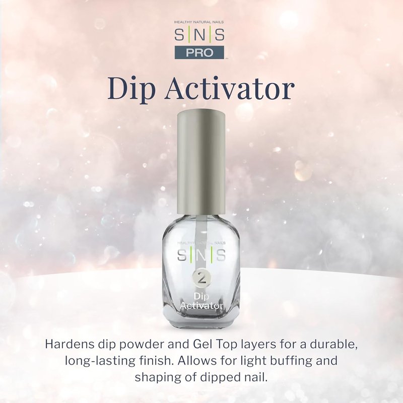 SNS Nail Polish Dip Activator - Fast-Drying Gel Base for Long-Lasting Manicure | 0.34 Oz