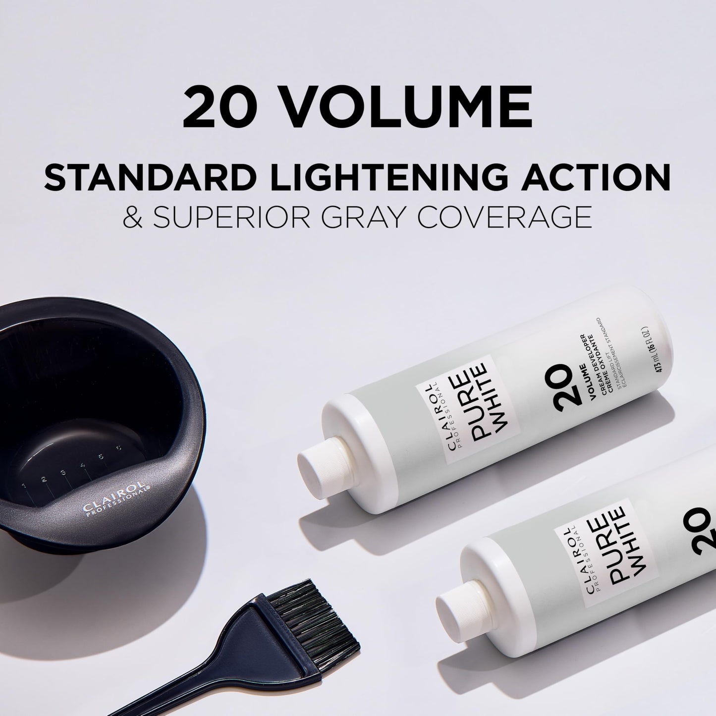Clairol Professional Pure White 20 volume Crème Developer, 128 oz
