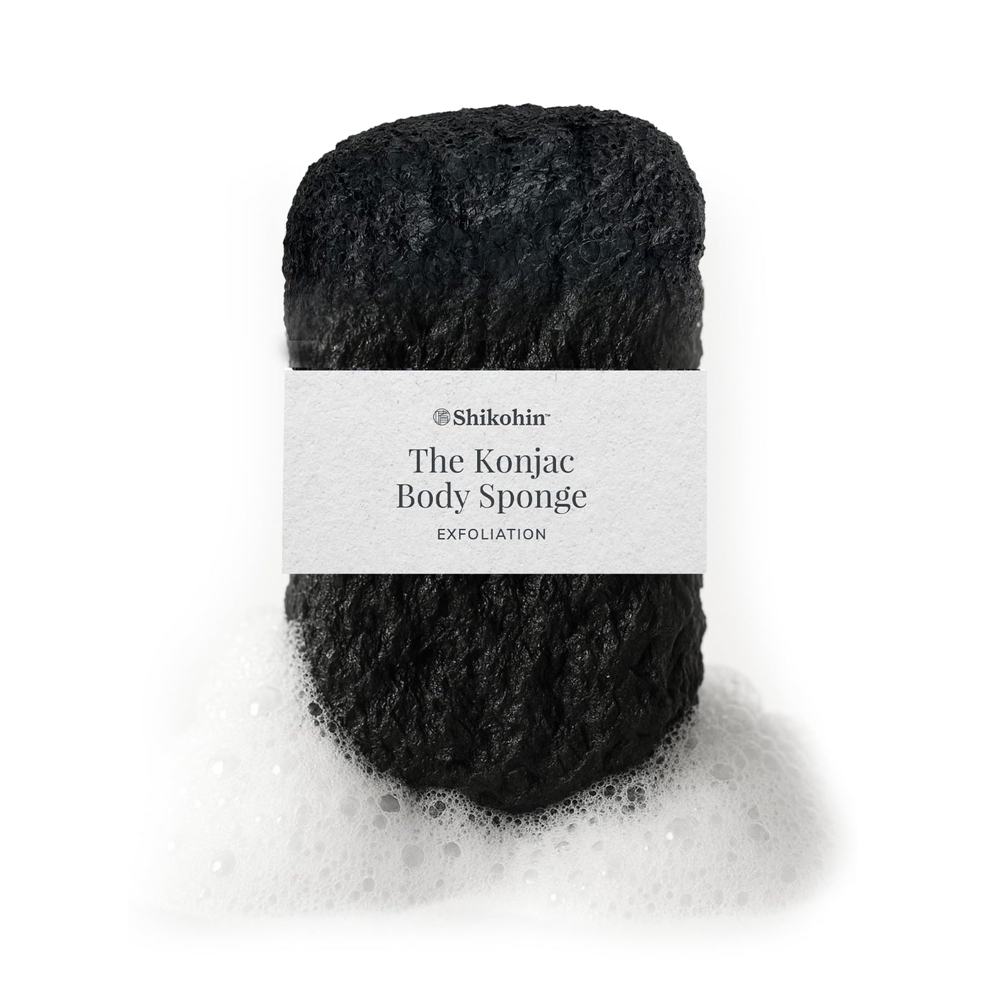 Konjac Body Sponge: Natural Exfoliating Shower Sponge from Konjac Root - Gentle Daily Body Cleanser for Radiant Skin - Vegan, Cruelty-Free, Made in Japan - Suitable for Sensitive Skin