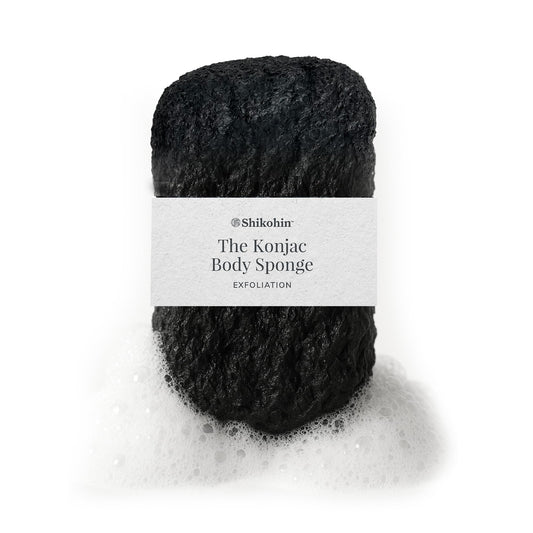 Konjac Body Sponge: Natural Exfoliating Shower Sponge from Konjac Root - Gentle Daily Body Cleanser for Radiant Skin - Vegan, Cruelty-Free, Made in Japan - Suitable for Sensitive Skin