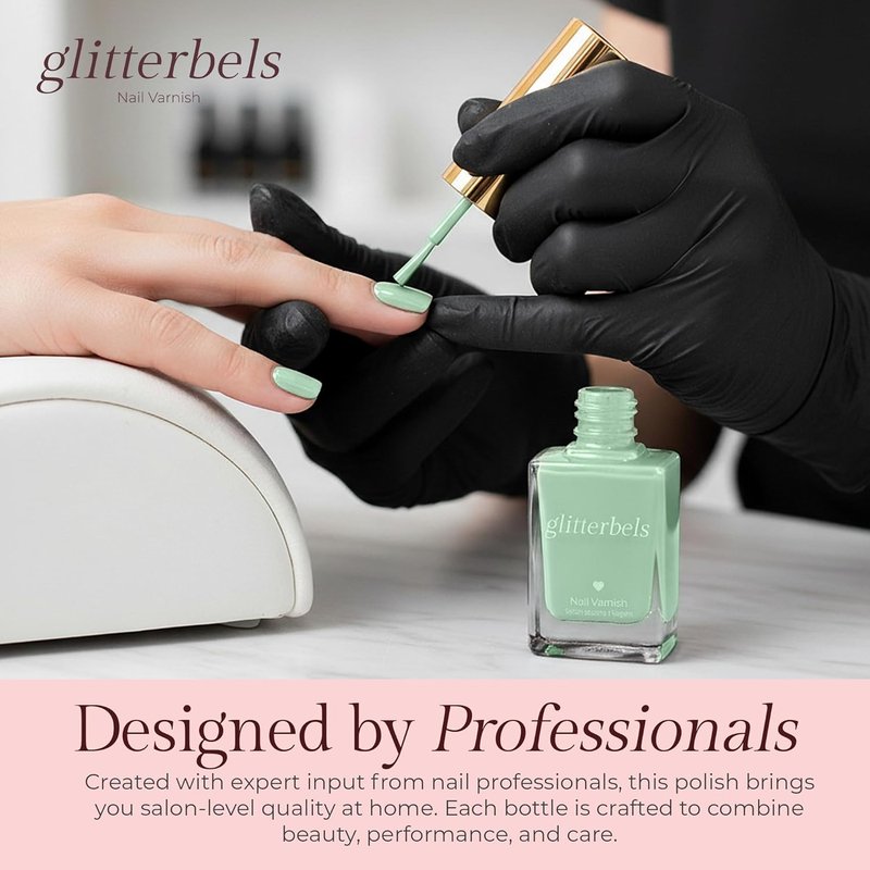 Take A Dip Green Nail Polish - Quick Dry Vegan Gel-Like Finish | 21-Free Formula for Long-Lasting Salon Quality