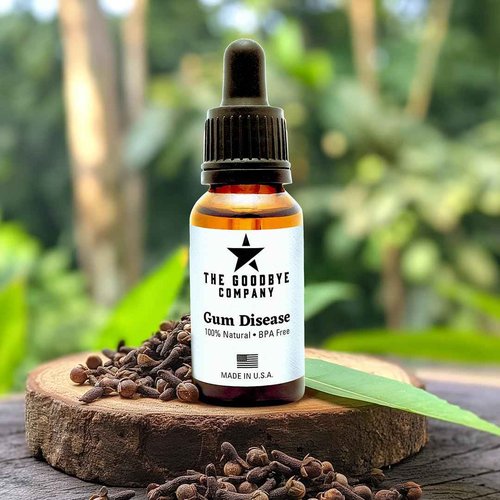The Goodbye Company Natural Gum Health Oil - Supports 77% Gum Tissue Improvement, Pocket Depth Reduction & Tooth Retention with Organic Neem & Clove (30ml)