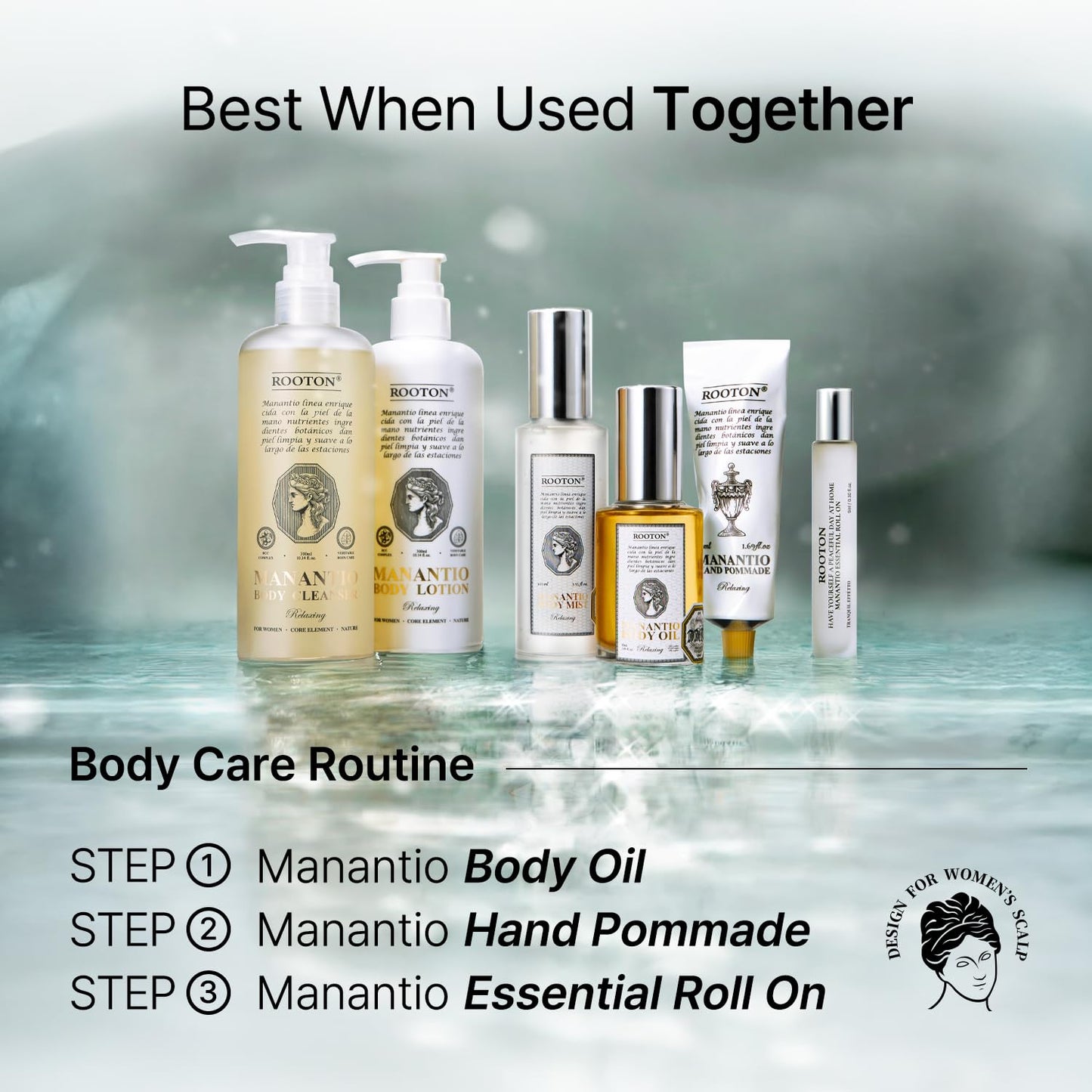 ROOTON Manantio Women’s Vegan Hand Pomade, Lightweight Cream Formula for Smooth, Hydrated & Nourished Hands, Premium Daily Care, 50ml / 1.69 fl oz