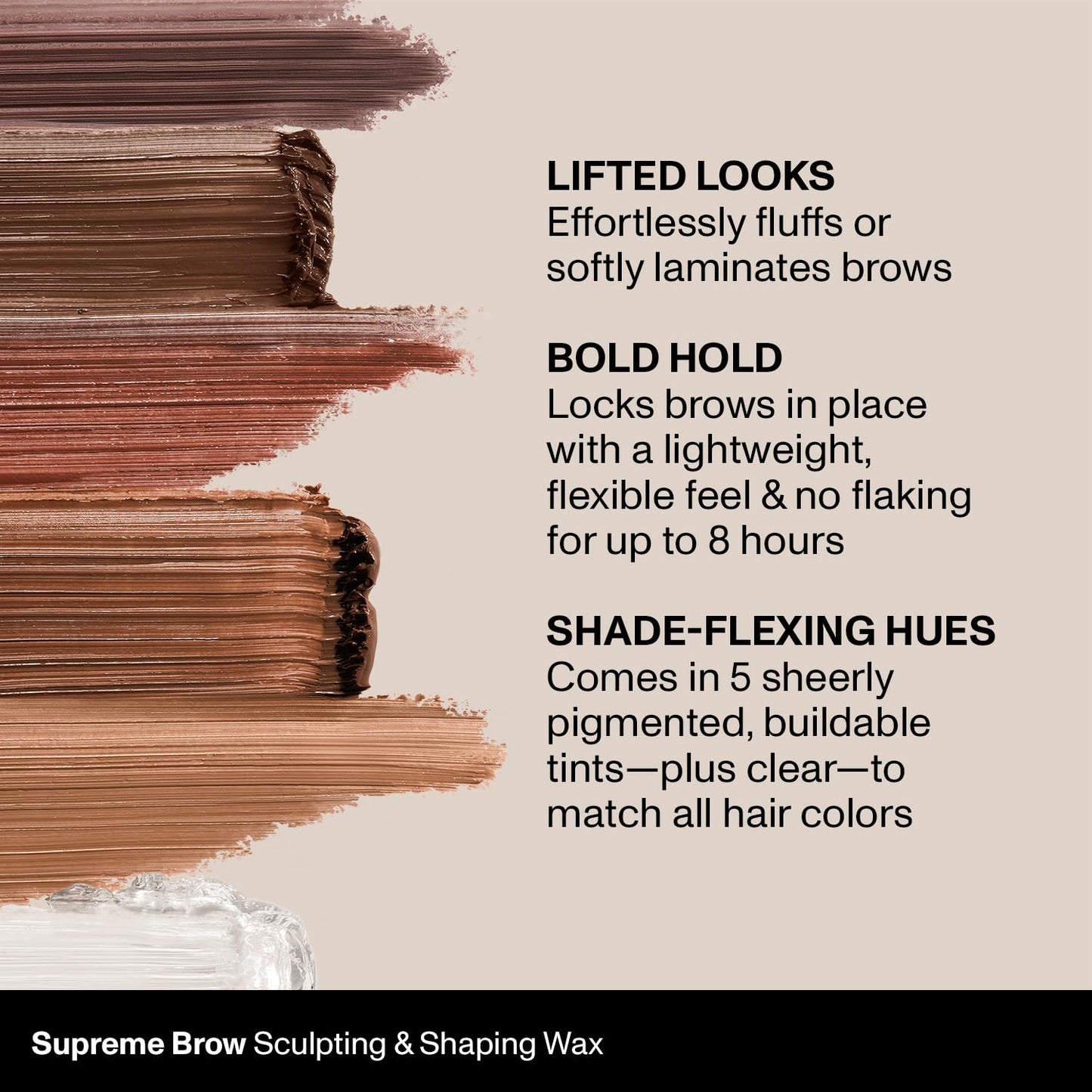 Morphe Supreme Brow Wax - Sculpting & Shaping Eyebrow Wax with a Long-Lasting, Water-Resistant Formula -Designed to Create a Fluffed or Laminated Look - Clear (0.21 oz)