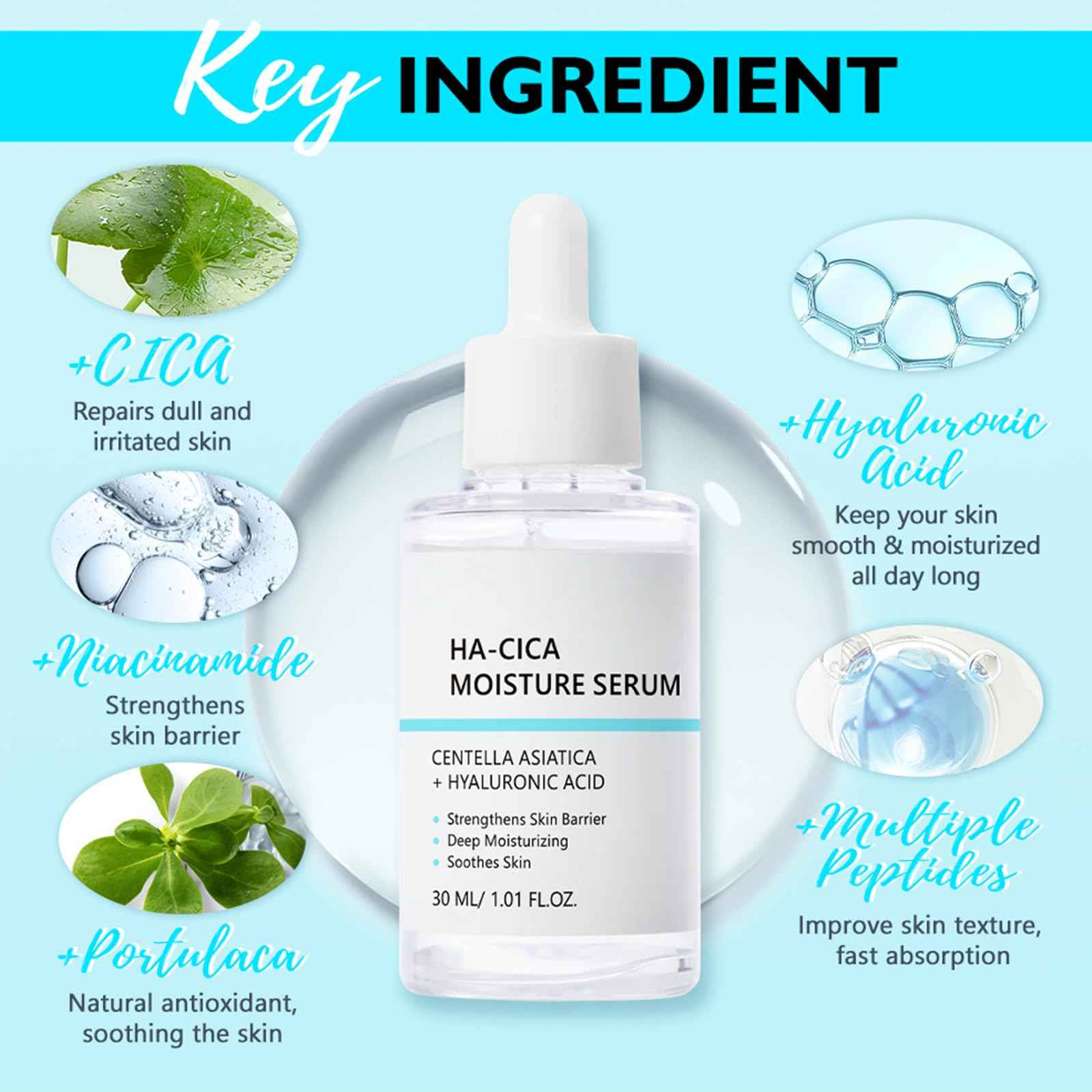 2PCS Peptide Propolis & CICA Hyal Hydrating For Women & Girls, Peptide Propolis Renewal Serum Hydration & Wrinkle Renewal (2PCS Serum)