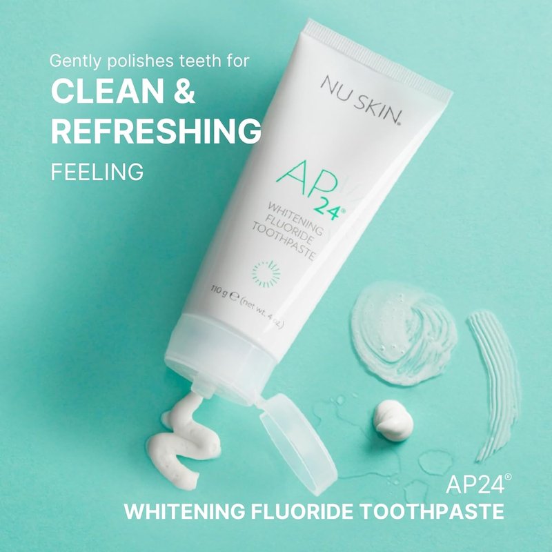 AP 24 Whitening Fluoride Toothpaste - Vanilla Mint Flavor | Brightens Teeth & Prevents Cavities | 4 oz
