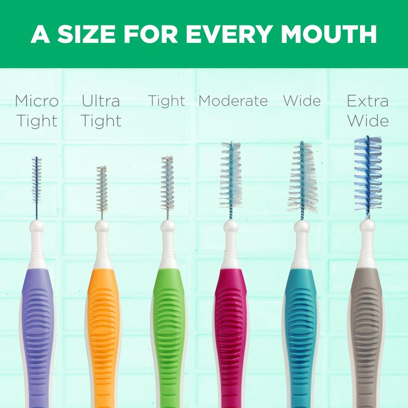 GUM Proxabrush Go-Betweens Ultra Tight Interdental Brushes – Soft Bristle Dental Picks for Plaque Removal, Gum Health & Braces Care, 10 Count (Pack of 6) 60 Total