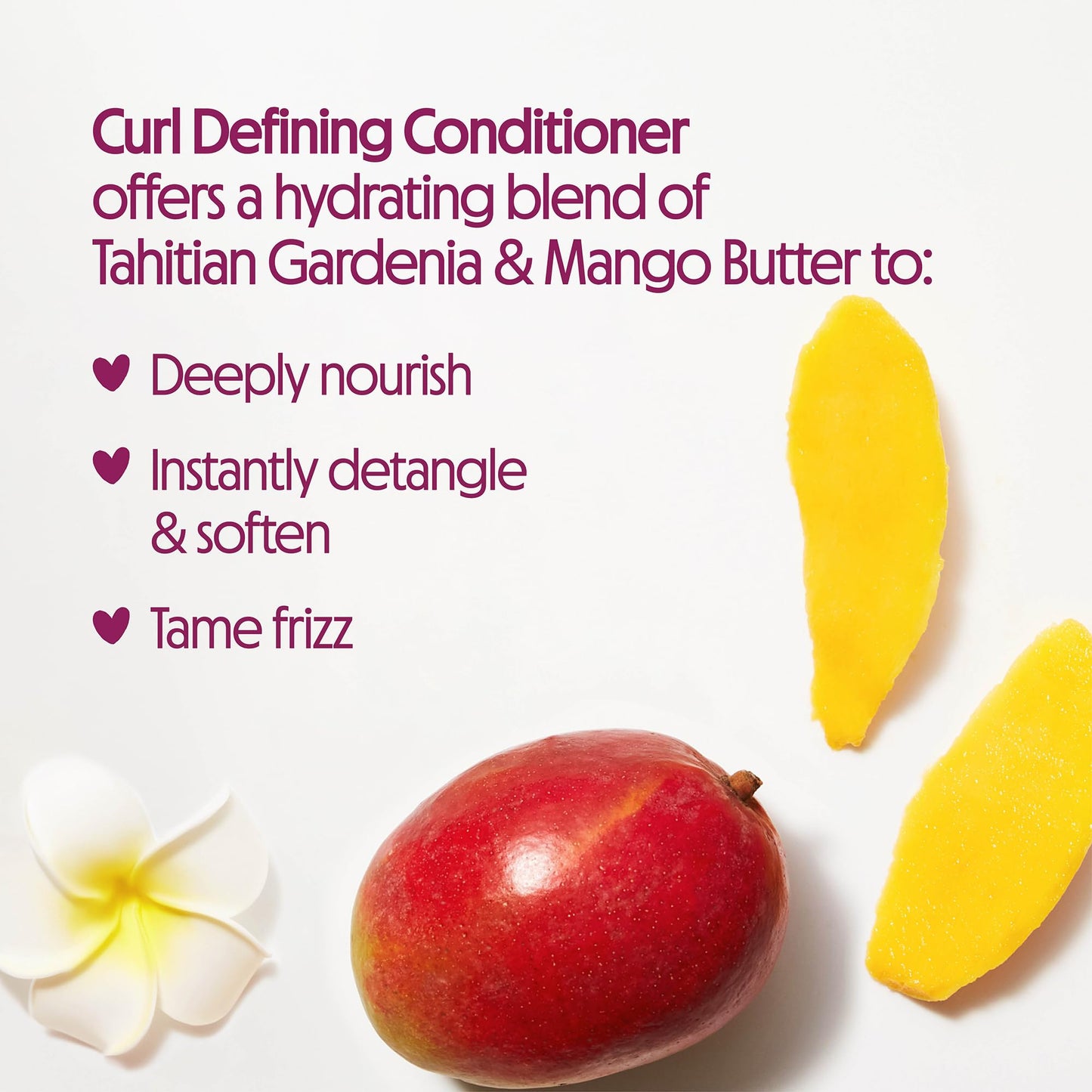 Not Your Mother's Naturals Moisturize & Enhance Curl Definition Shampoo, Conditioner, & Detangler (3-Pack) - Tahitian Gardenia Flower & Mango Butter