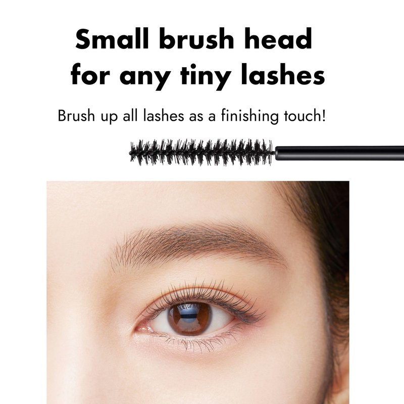 Heroine Make by KissMe Mini Waterproof Mascara | Black Waterproof Formula for Long-Lasting Volume and Length | Hypoallergenic | Curling and Smudge-Proof | Made in Japan