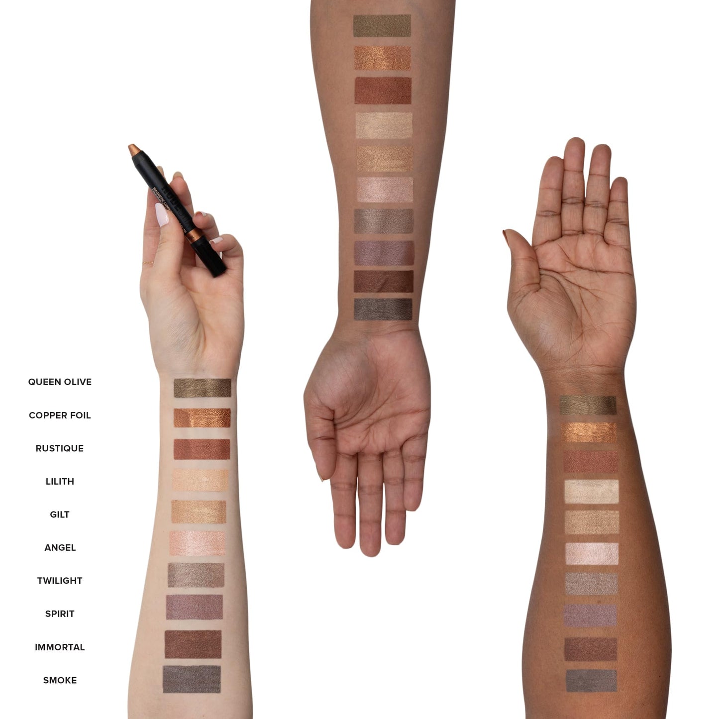 Nudestix Magnetic Luminous Eye Color – 4-in-1 Cream Eyeshadow Stick, Eyeliner, Primer & Highlighter | Long-Wear, Waterproof Satin Finish | Vegan & Cruelty-Free Eye Makeup, Shade: Spirit