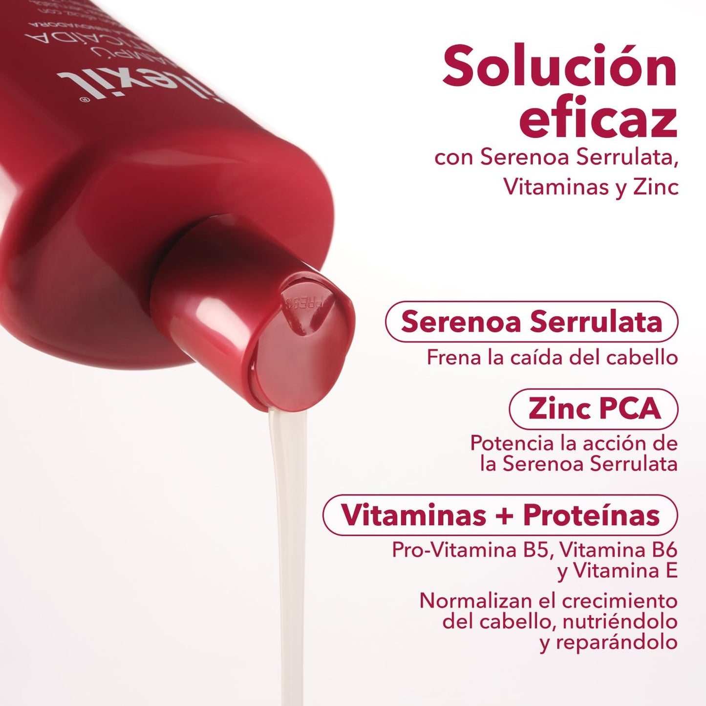 Pilexil Shampoo Anticaída triple protección 450 Ml