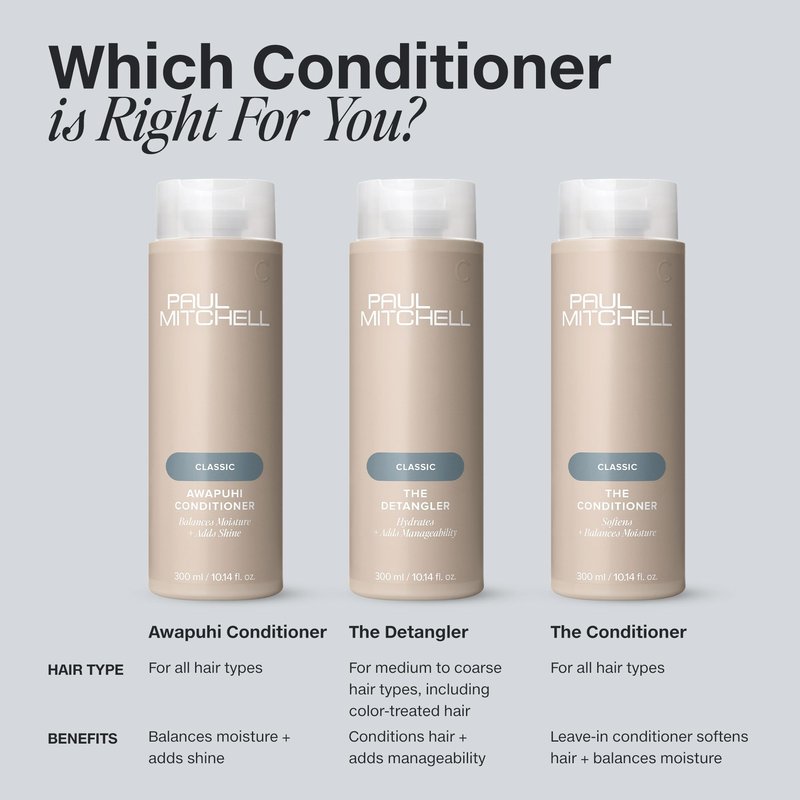 Paul Mitchell The Conditioner, Classic Leave-In, Softens + Adds Moisture, For All Hair Types, 2.5 fl. oz.