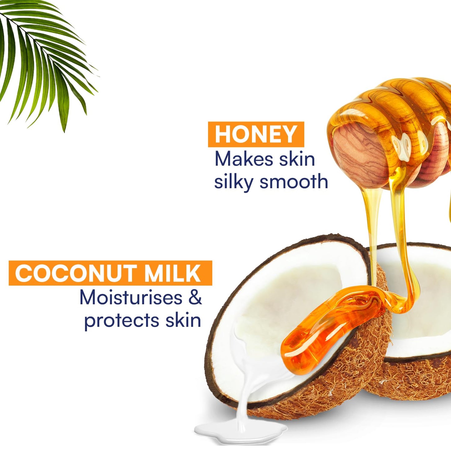 Soft Touch Body Lotion with Pure Coconut Milk & Honey - 100% Natural, 72h Moisturization | All Skin Types, 13.5 Fl. Oz.