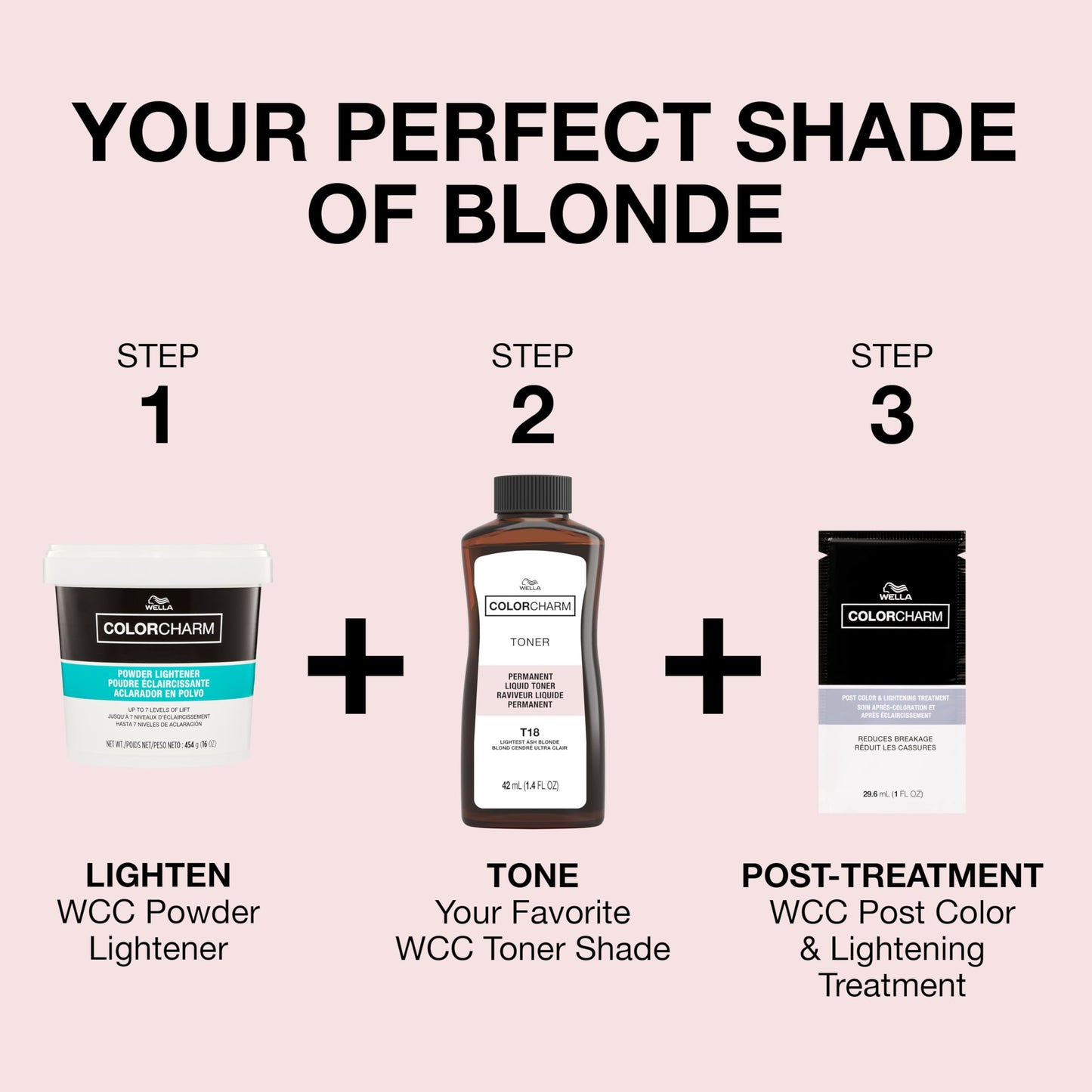 COLORCHARM Permanent Liquid Toners| Neutralize Brass| Free of Parabens| Vegan| T19 Pearlescent Blonde| 1.4 Fl Oz