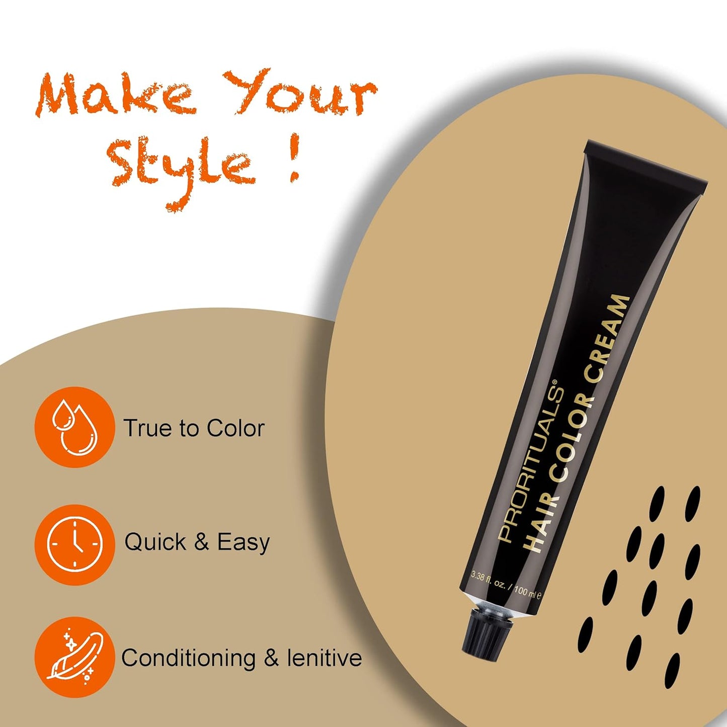 Prorituals Hair Color Cream - Platinum Ash Pearl Blonde | Long-Lasting Vibrant Color