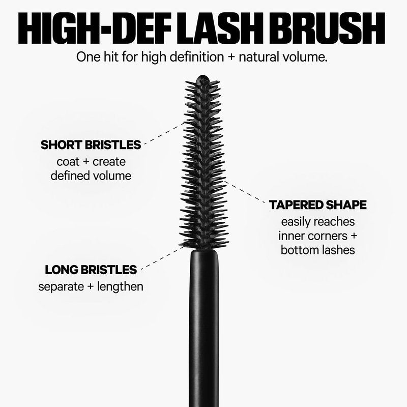 Milk Makeup KUSH High Roll Tubing Mascara – Clean Longwear Mascara for Natural Volume, Length + Definition – Water-Resistant, Smudge-Proof + Flake-Free Up to 24 Hours – 0.3 oz