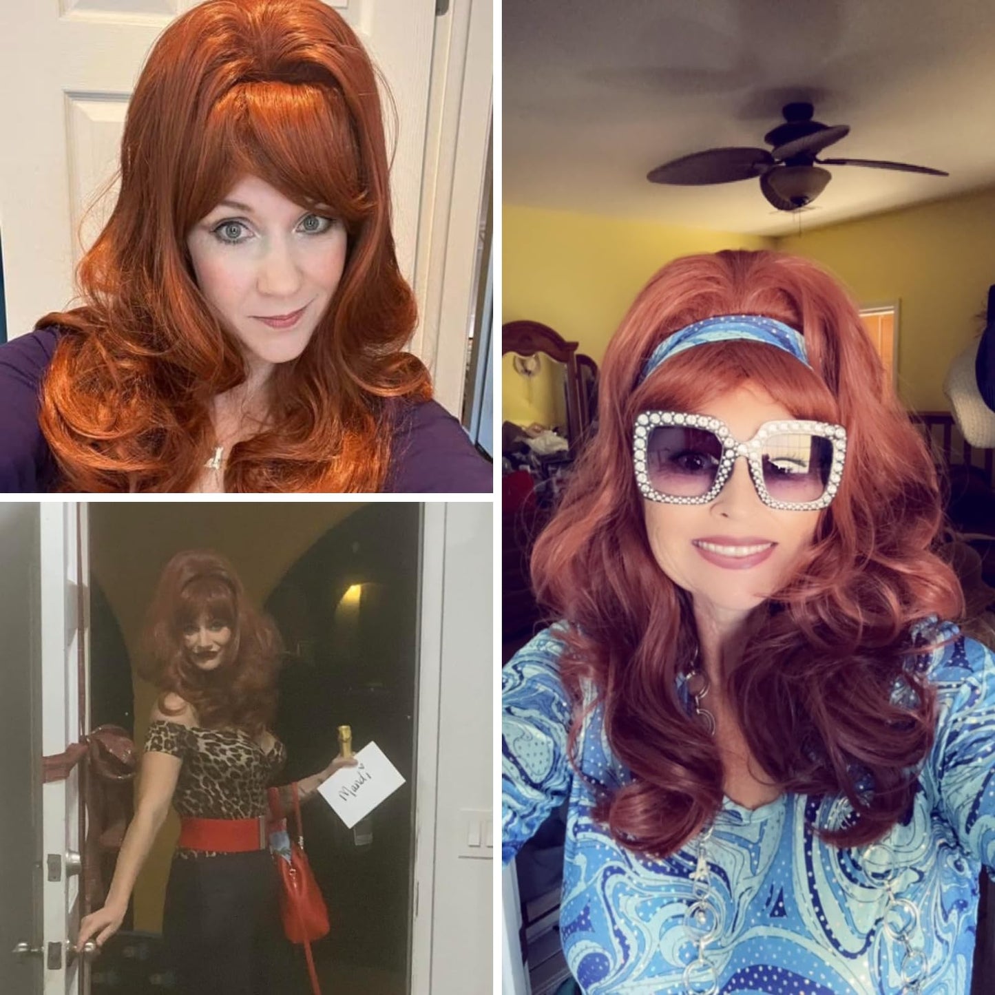 Wiggy Mermaid 70CM Long Light Blonde Wig for Women Blonde Wavy Curly Elf Wigs Princess Queen Wig for Halloween Costume Cosplay Movie Roleplay Party