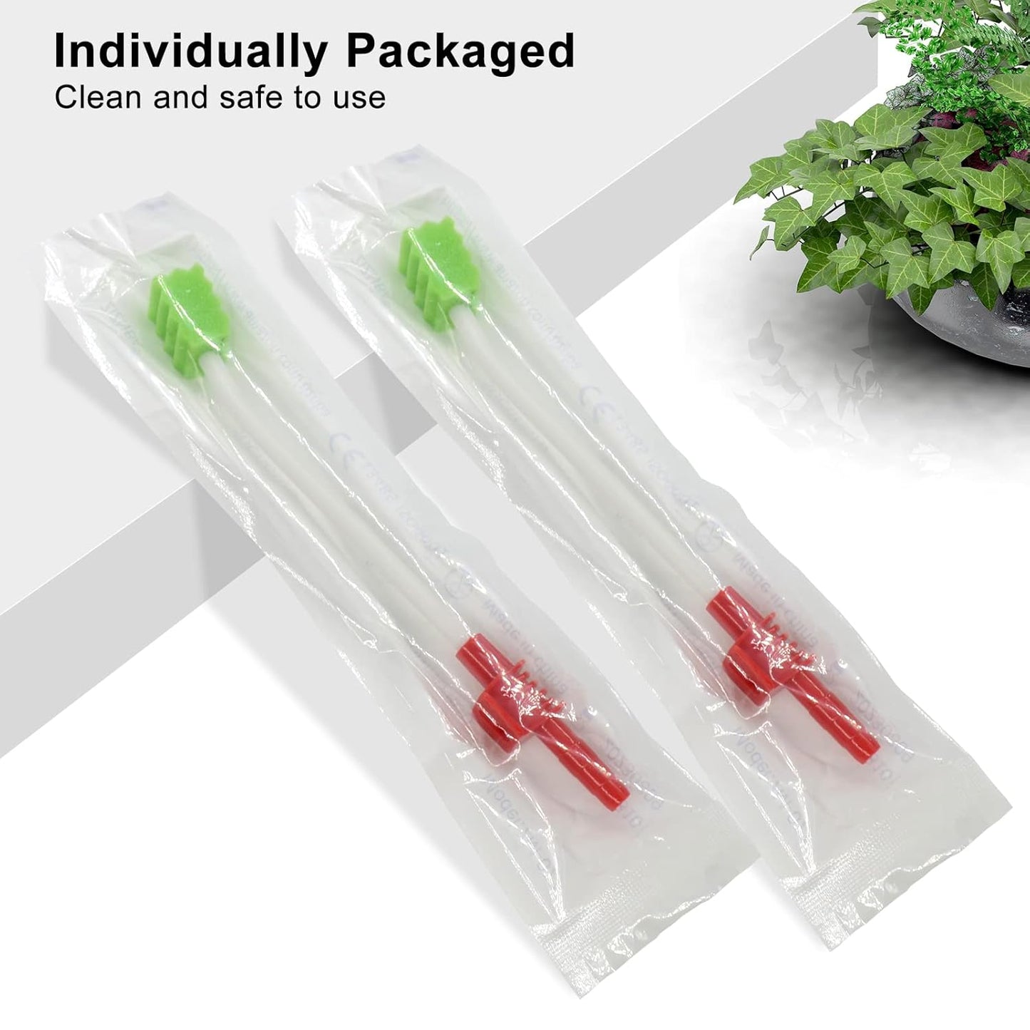 Oral Care Suction Swab - Single Use Mouth Swabs for Easy Cleaning | 50 Count