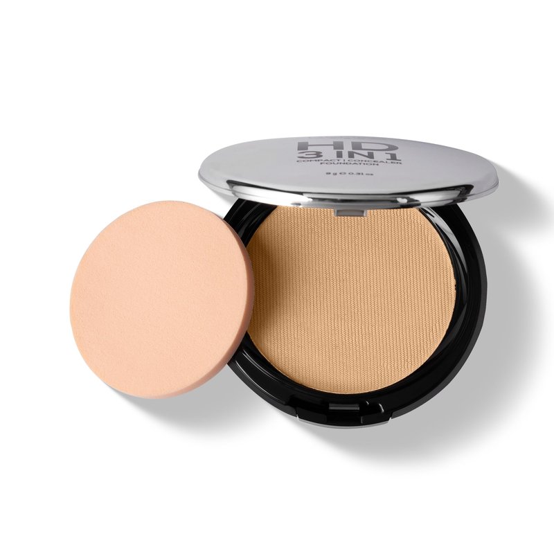 RENEE Pro HD 3-IN-1 Compact - Ivorie, Compact Powder, Concealer & Foundation, SPF 20, Matte Finish, High Coverage, Ultralight & Silky Smooth Finish For All Skin With Vitamin E, C & Aloe Vera (Beige)