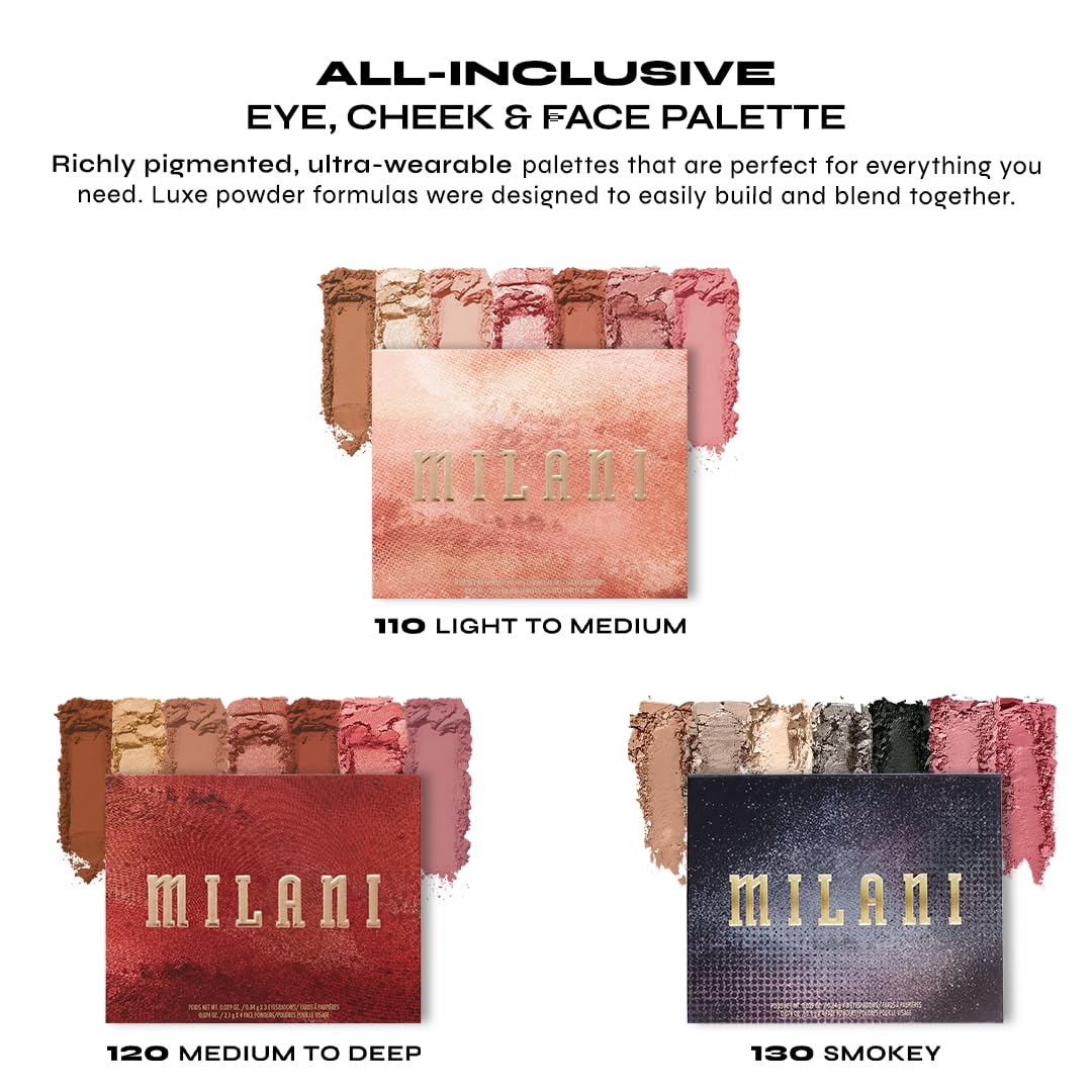 Milani All Inclusive Eye, Cheek & Face Palette, Light to Medium