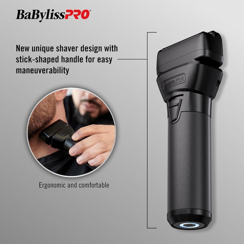 BaBylissPRO FXONE Double Foil Shaver - Interchangeable Battery for Precision Grooming