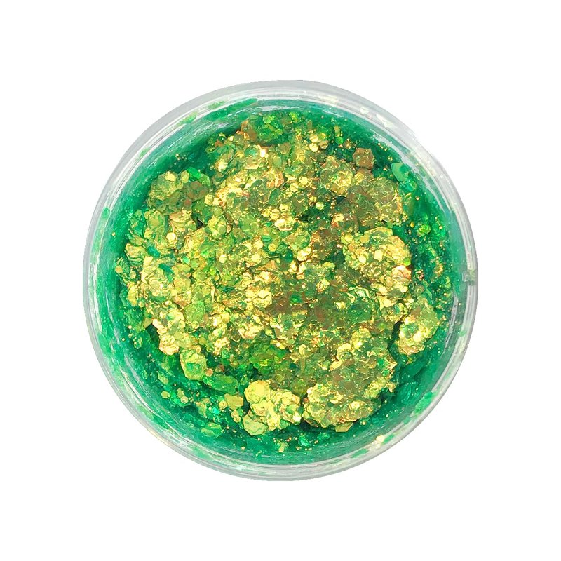 Mermaid Green - Color Shift Holographic Body Glitter Gel for Body, Face, Hair - Vegan & Cruelty Free - Electric Bliss Beauty (Green)