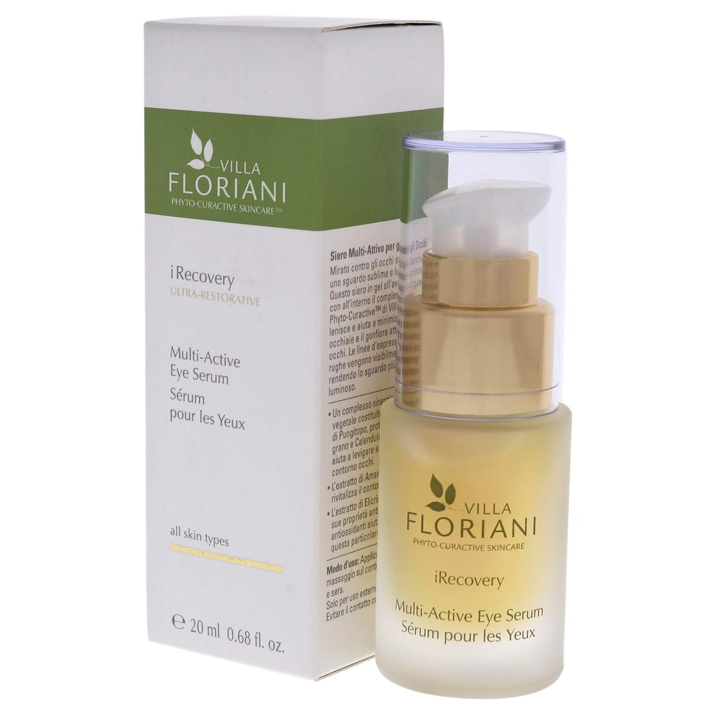 Villa Floriani Multi-Active Eye Serum - Unisex Anti-Aging Formula | 0.68 oz