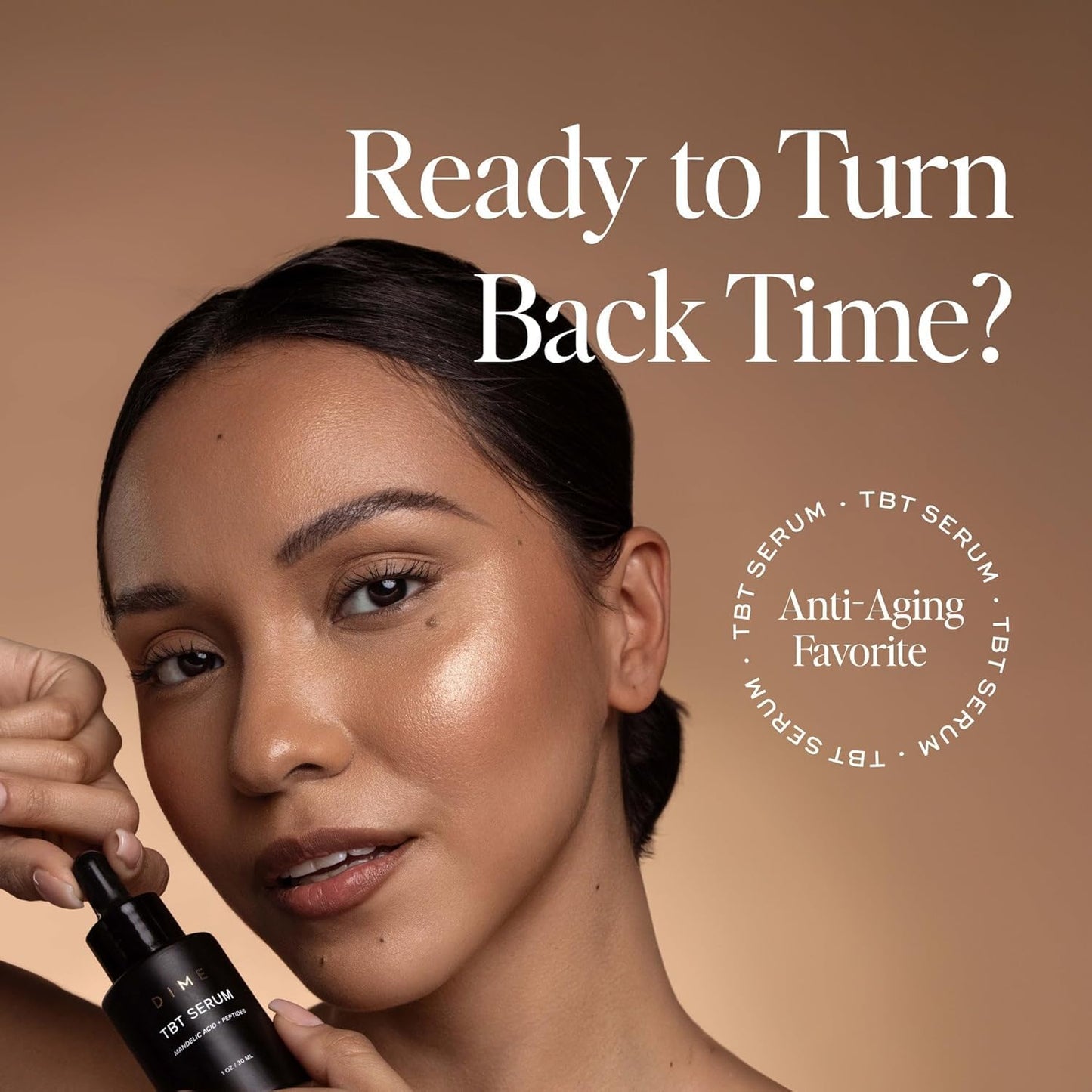 DIME Beauty TBT Serum - Anti-Aging Face Serum with Bakuchiol & Niacinamide | 1 oz / 30 ml