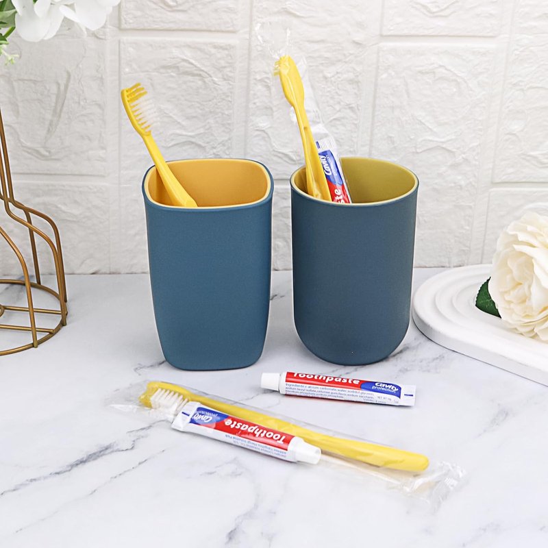 Disposable Toothbrushes with Toothpaste - Bulk Pack of 100 | Individually Wrapped Travel Kits for Hotels & Charities