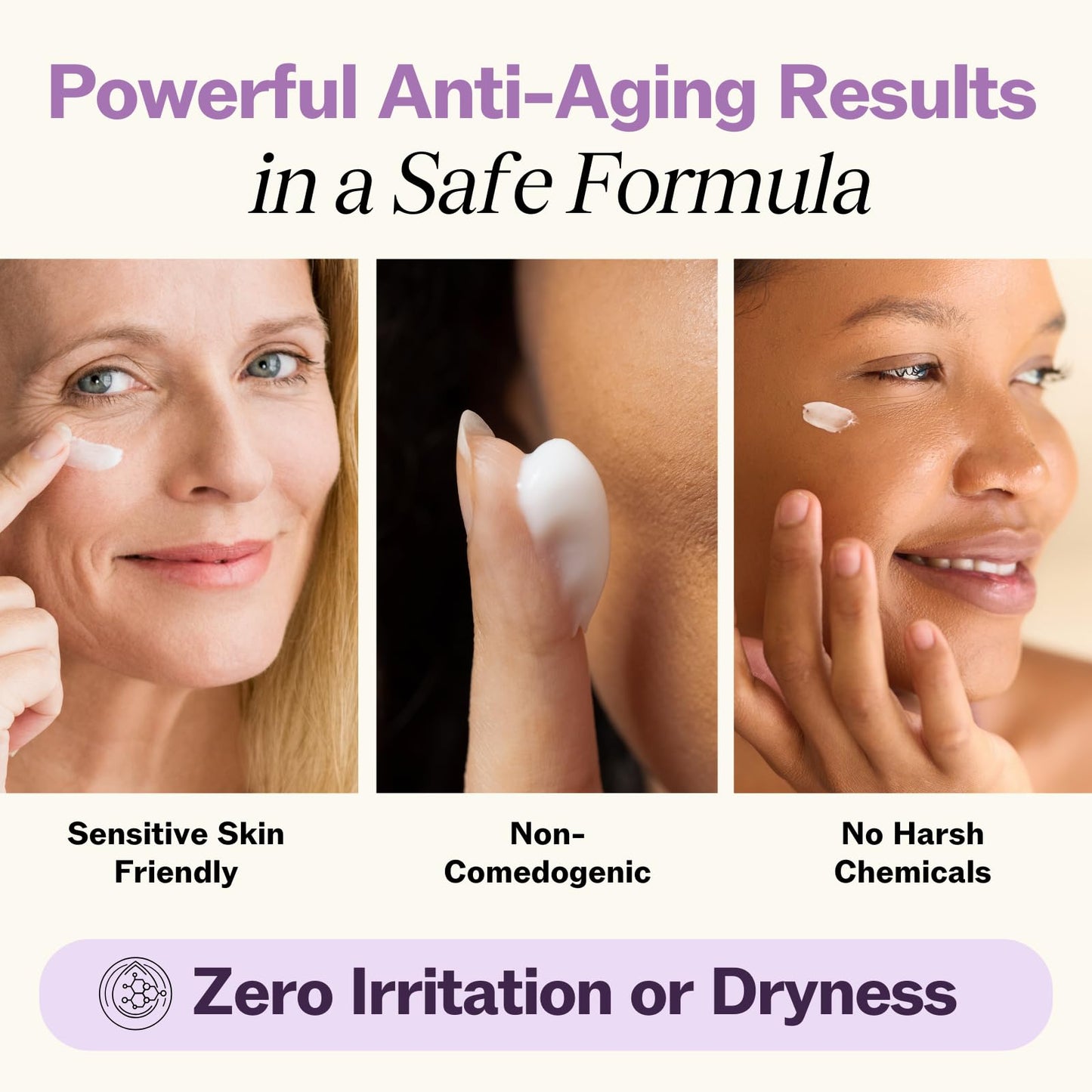LilyAna Naturals Eye Cream for Dark Circles and Puffiness, Under Eye Cream for Wrinkles and Bags, Anti Aging helps Improve Dryness; for Sensitive Skin (1.7 Ounce, Pack of 2)