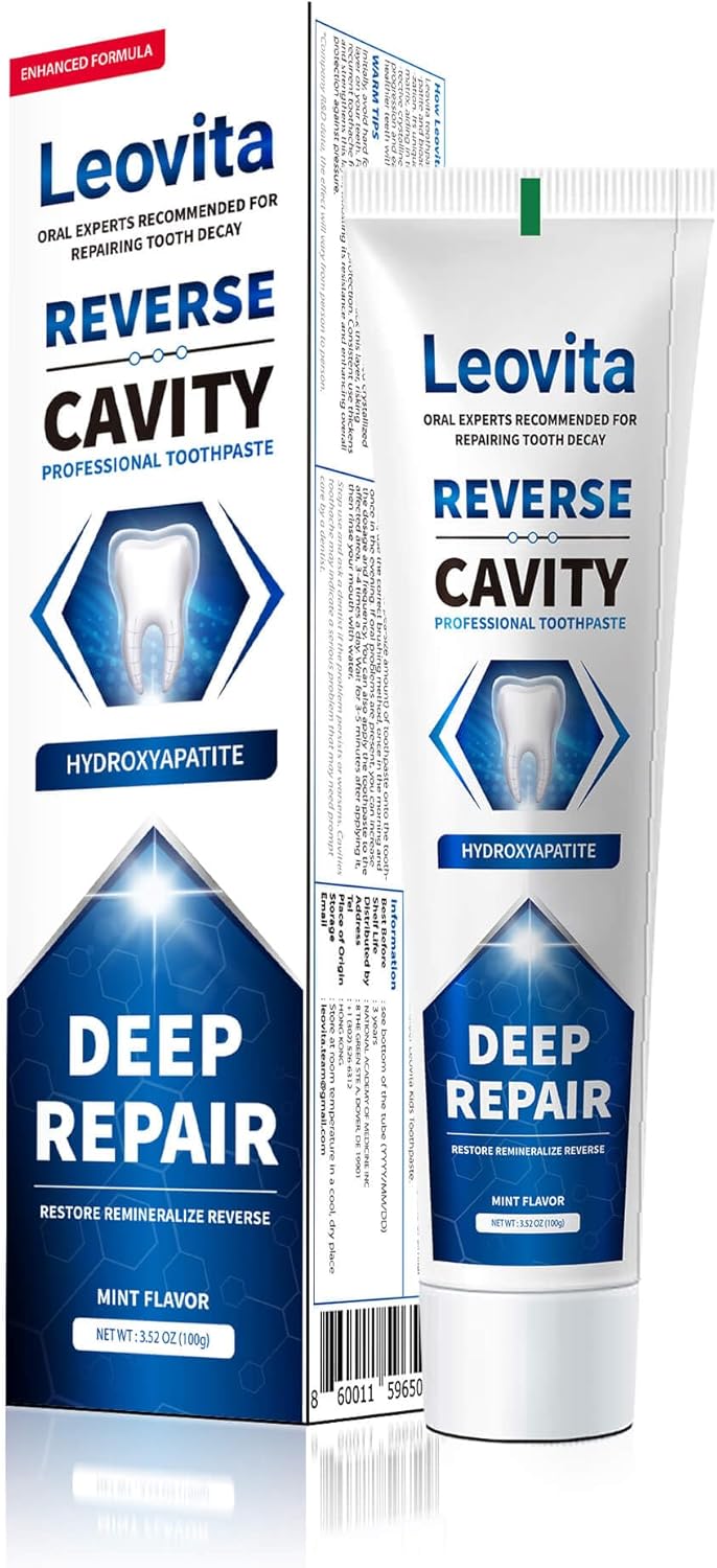 Cavity Reversing Toothpaste - Hydroxyapatite Remineralizing Formula | Fluoride & SLS Free, 3.52 OZ