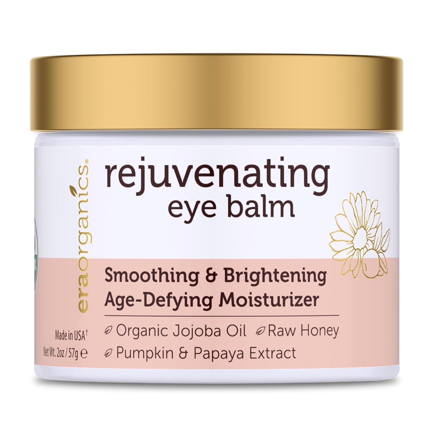 Vitamin C Face Cream & Organic Eye Balm | Nourishing Anti-Aging Formula for Fine Lines & Puffiness - Made in USA, Safe for Sensitive Skin